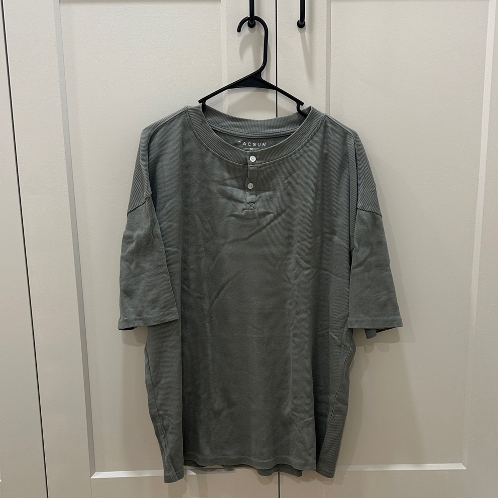 PacSun Men's Sage Green Oversized Short Sleeve Tee